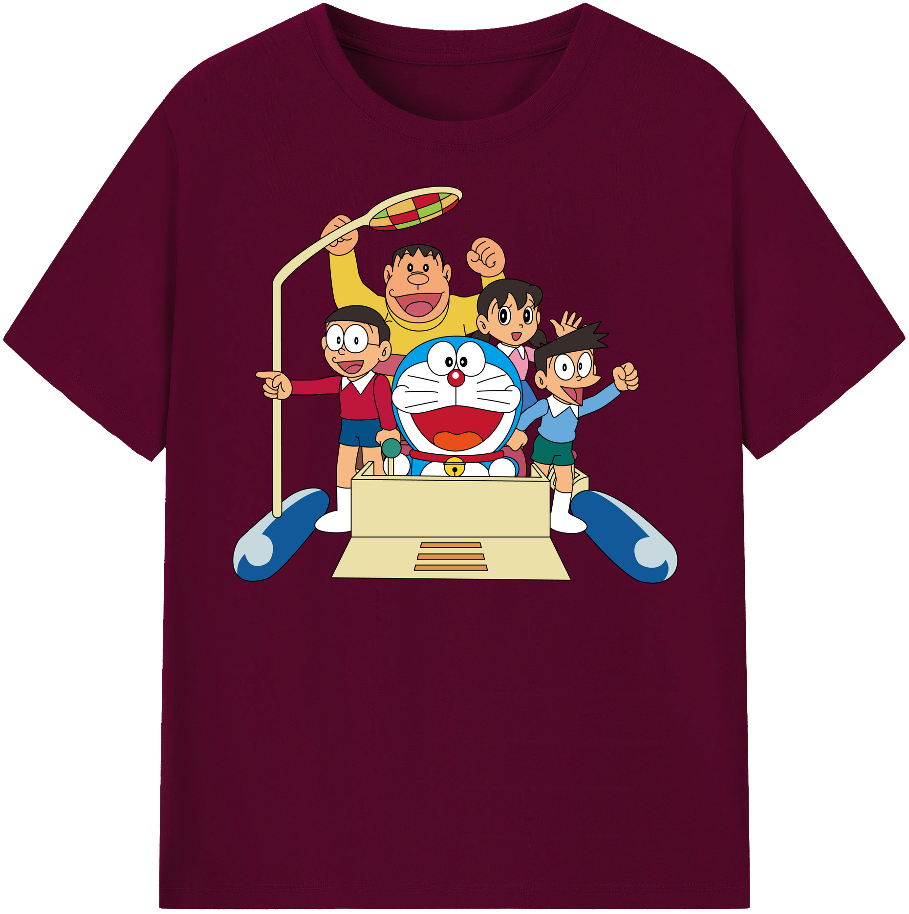 （画像用） ドラえもん 骨川 スネ夫 Doraemon Honekawa Suneo レディースカジュアルプリントTシャツ（綿100％）